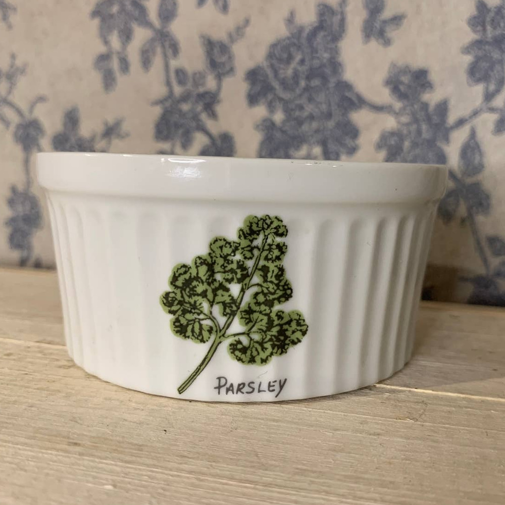 Crown Empire Porcelain China Japan Herbs Ramekin Souffle Bowl with Lid - Picture 3 of 7